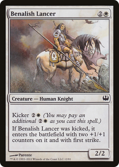 Benalish Lancer [Duel Decks: Knights vs. Dragons]-1