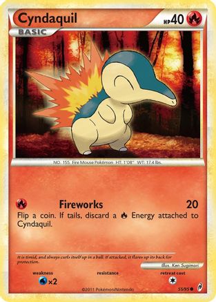 Cyndaquil (55/95) [HeartGold & SoulSilver: Call of Legends]-1