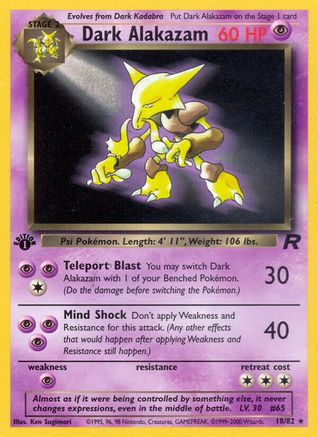 Dark Alakazam (18/82) [Team Rocket 1st Edition]-1