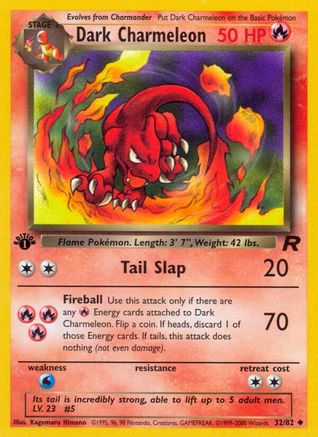 Dark Charmeleon (32/82) [Team Rocket 1st Edition]-1