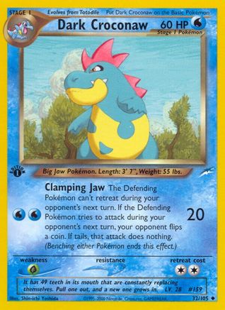 Dark Croconaw (32/105) [Neo Destiny Unlimited]-1