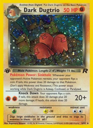 Dark Dugtrio (6/82) [Team Rocket 1st Edition]-1