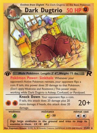 Dark Dugtrio (23/82) [Team Rocket 1st Edition]-1