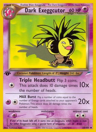 Dark Exeggutor (33/105) [Neo Destiny Unlimited]-1
