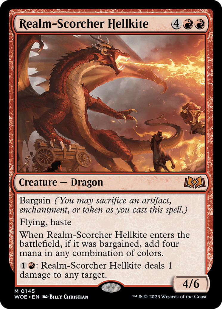 Realm-Scorcher Hellkite [Wilds of Eldraine]-1