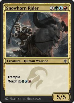 Snowhorn Rider (KTK-201Y) - Khans of Tarkir-1