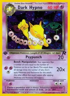 Dark Hypno (9) 009  - Unlimited Holofoil Team Rocket - Holo Rare-1