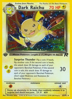 Dark Raichu 083  - Unlimited Holofoil Team Rocket - Secret Rare-1