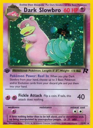Dark Slowbro (12) 012  - Unlimited Holofoil Team Rocket - Holo Rare-1
