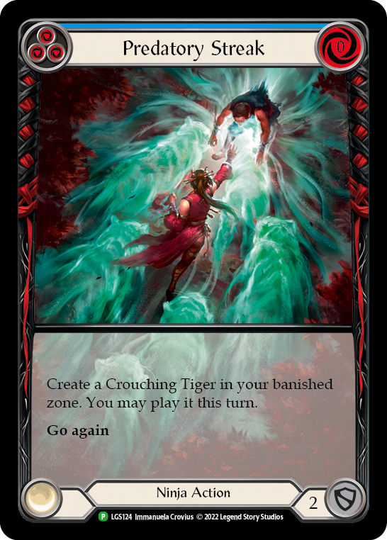 Predatory Streak (Blue) [LGS124] (Promo)  Rainbow Foil-1