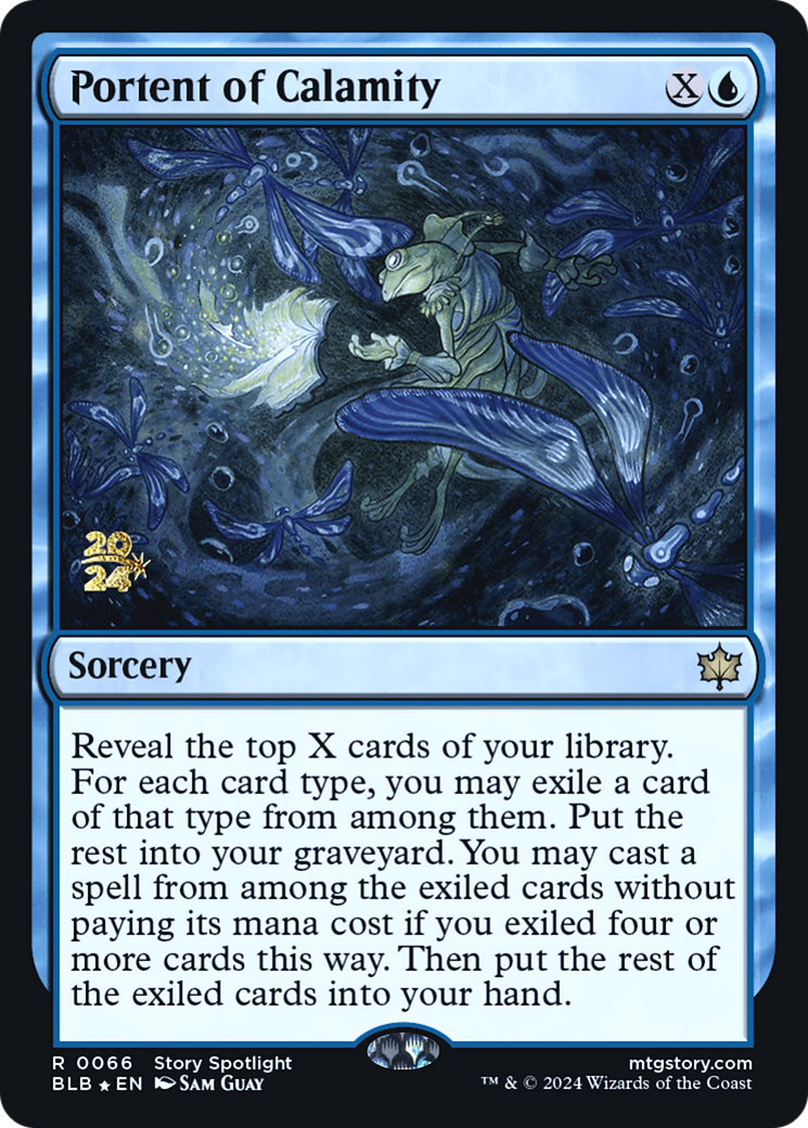 Portent of Calamity [Bloomburrow Prerelease Promos]-1