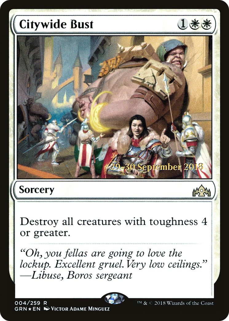 Citywide Bust [Guilds of Ravnica Prerelease Promos]-1