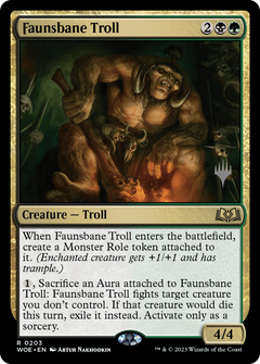 Faunsbane Troll (Promo Pack) [Wilds of Eldraine Promos]-1