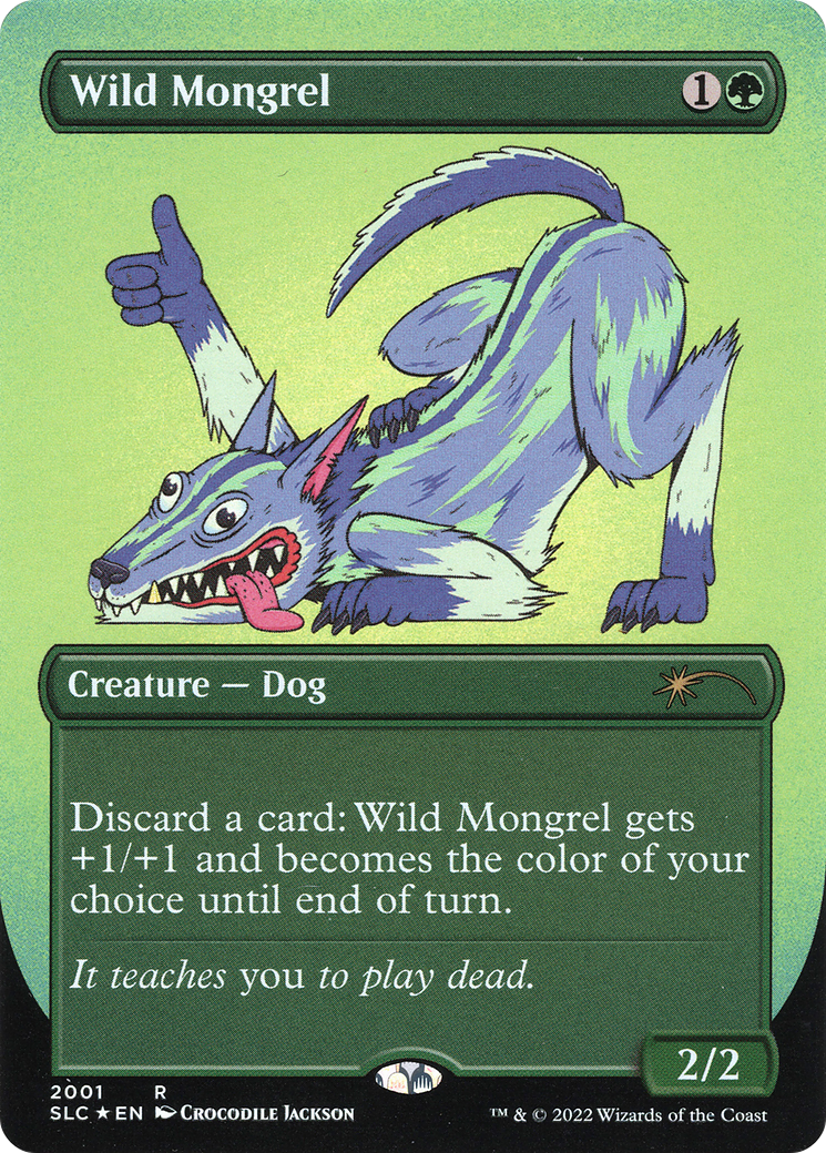 Wild Mongrel (SLC-2001) - Secret Lair Countdown Kit (Borderless)-1