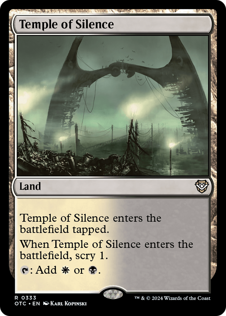 Temple of Silence [Outlaws of Thunder Junction Commander]-1