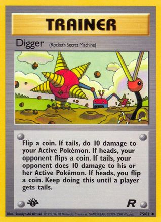 Digger (75/82) [Team Rocket 1st Edition]-1
