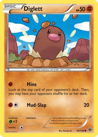 Diglett (58/146) [XY: Base Set]-1