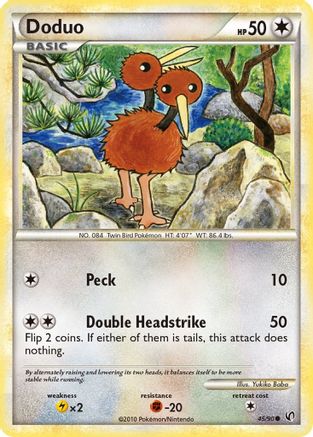 Doduo (45/90) [HeartGold & SoulSilver: Undaunted]-1