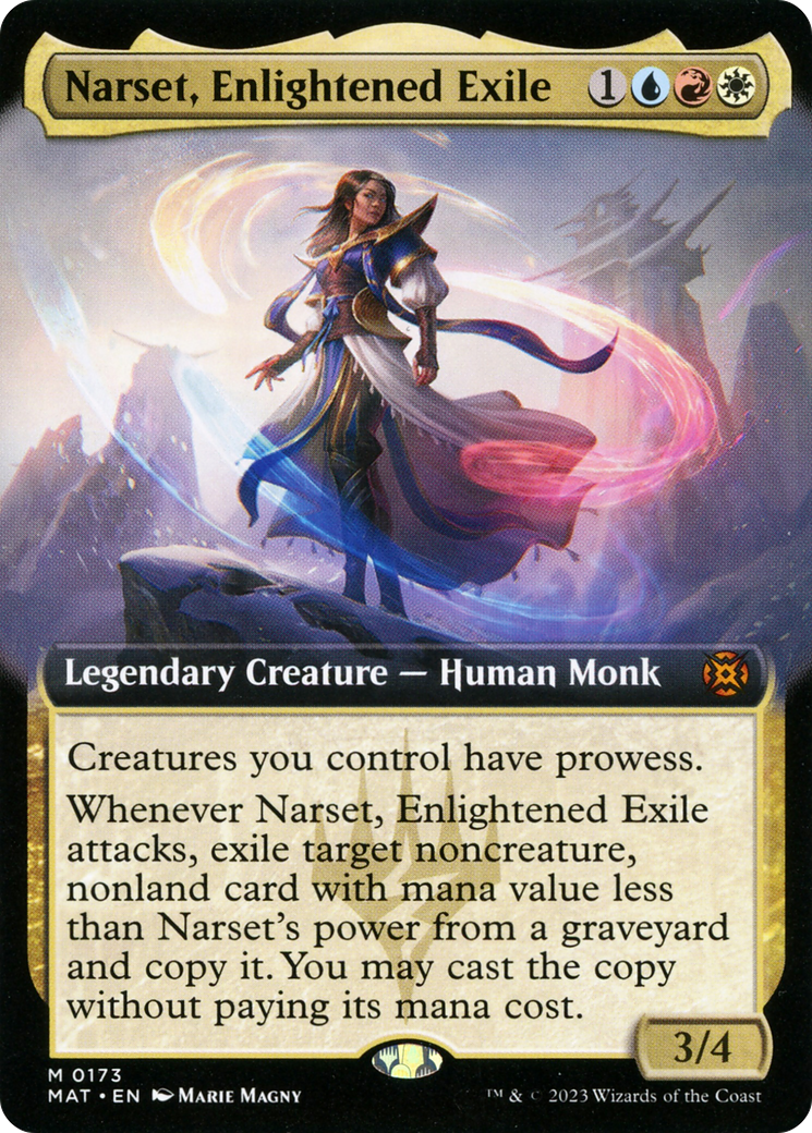 Narset, Enlightened Exile (Extended Art) [March of the Machine: The Aftermath]-1