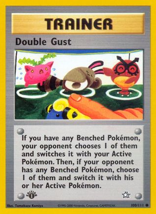 Double Gust (100/111) [Neo Genesis 1st Edition]-1