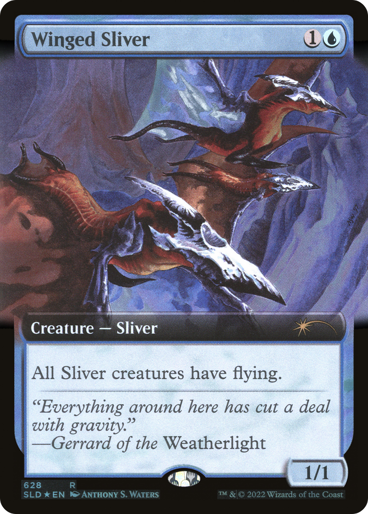 Winged Sliver (Extended Art) [Secret Lair Drop Promos]-1