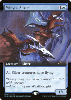 Winged Sliver (Extended Art) [Secret Lair Drop Promos]-1