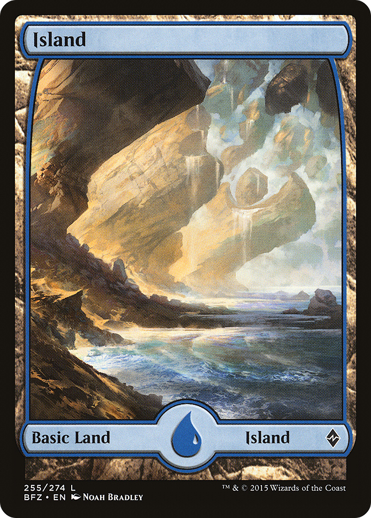 Island (255) (Full Art) [Battle for Zendikar]-1