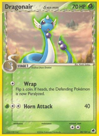 Dragonair (28/101) (Delta Species) [EX: Dragon Frontiers]-1