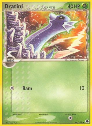 Dratini (46/101) (Delta Species) (Stamped) [EX: Dragon Frontiers]-1
