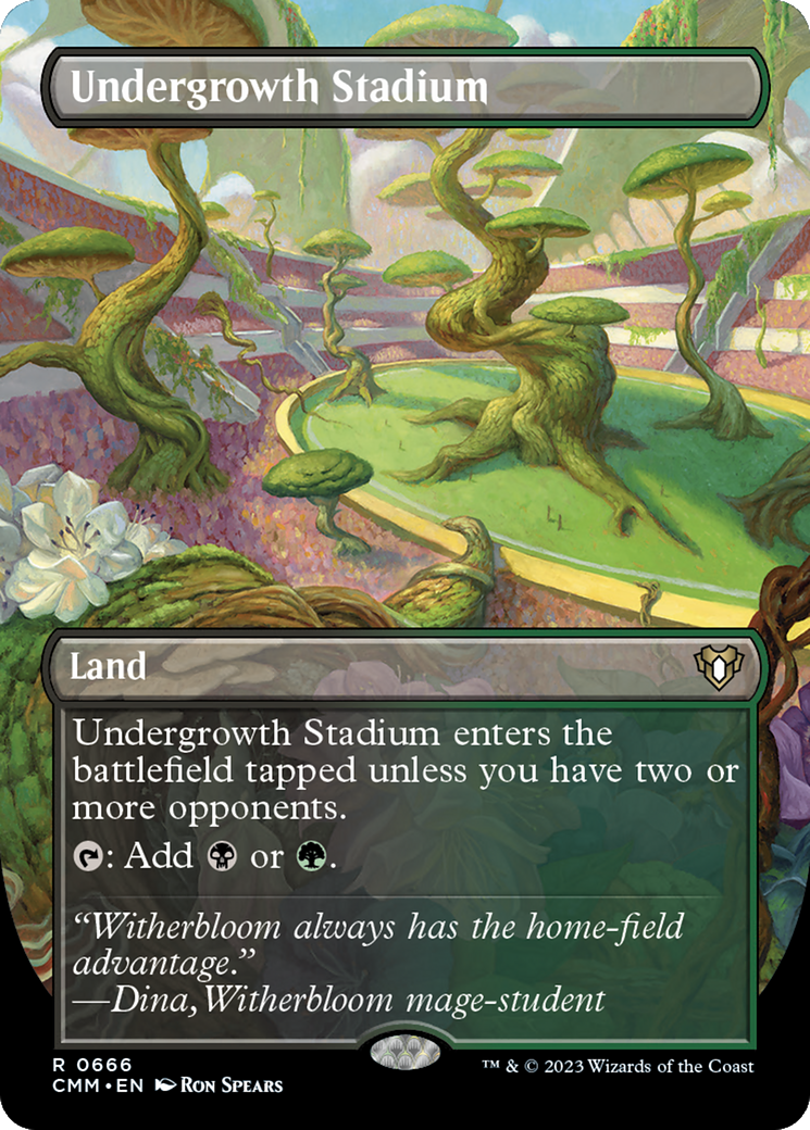 Undergrowth Stadium (Borderless) (CMM-666) - Commander Masters (Borderless) Foil-1