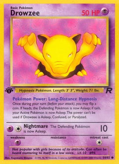 Drowzee (54/82) [Team Rocket Unlimited]-1