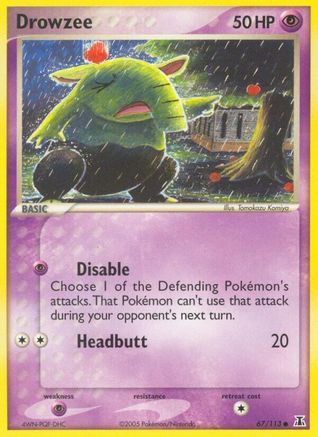 Drowzee (67/113) (Stamped) [EX: Delta Species]-1
