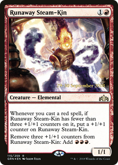 Runaway Steam-Kin [Guilds of Ravnica Prerelease Promos]-1