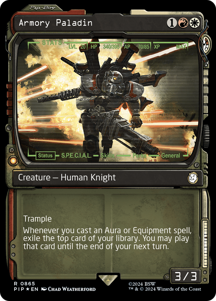 Armory Paladin (Showcase) (Surge Foil) [Fallout]-1