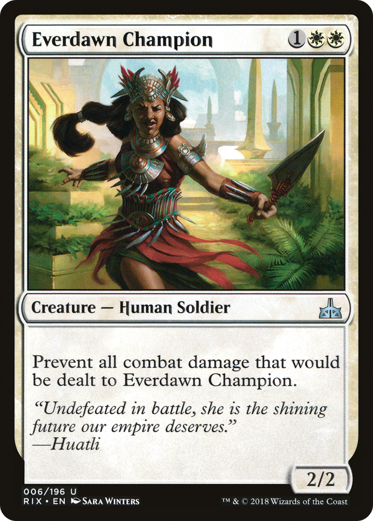 Everdawn Champion [Rivals of Ixalan]-1