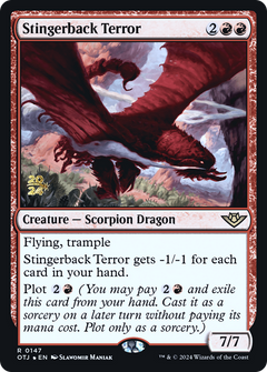 Stingerback Terror [Outlaws of Thunder Junction Prerelease Promos]-1
