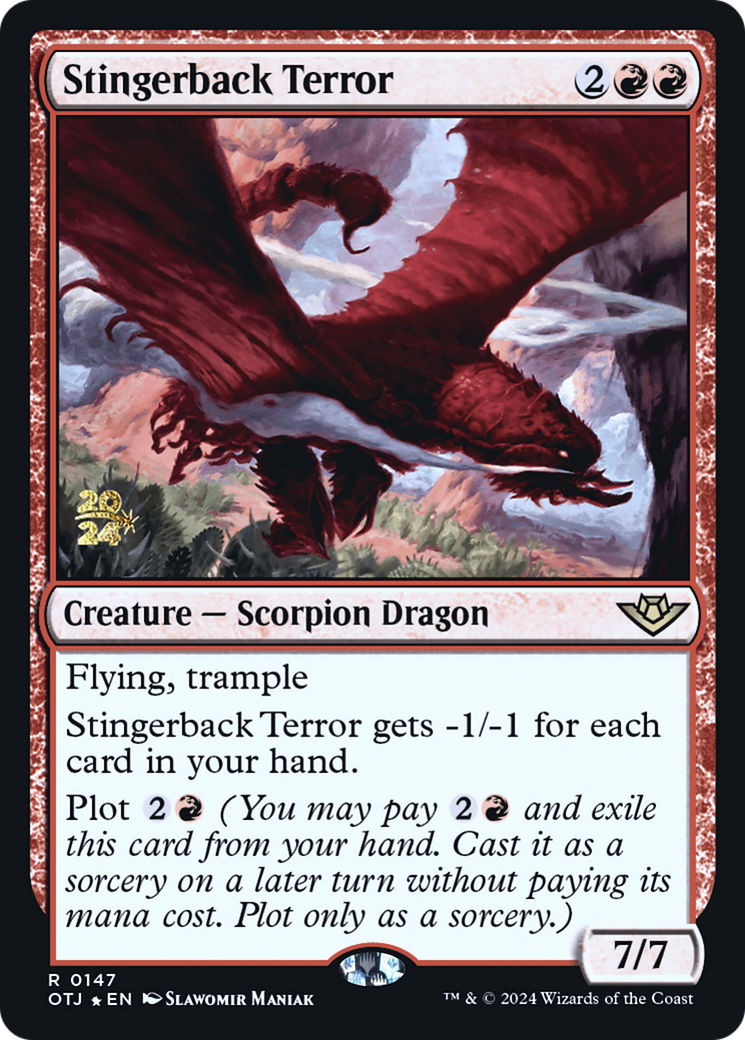 Stingerback Terror [Outlaws of Thunder Junction Prerelease Promos]-1