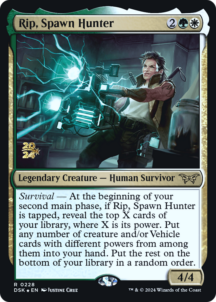 Rip, Spawn Hunter [Duskmourn: House of Horror Prerelease Promos]-1