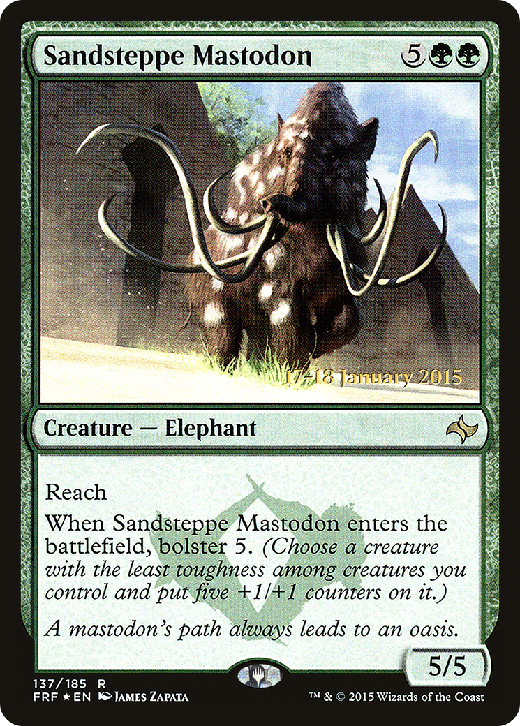 Sandsteppe Mastodon [Fate Reforged Prerelease Promos]-1