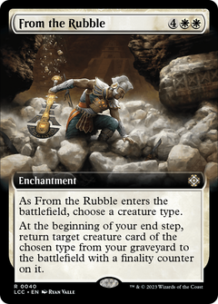 From the Rubble (Extended Art) [The Lost Caverns of Ixalan Commander]-1