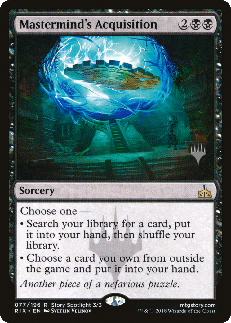 Mastermind's Acquisition (Promo Pack) [Rivals of Ixalan Promos]-1