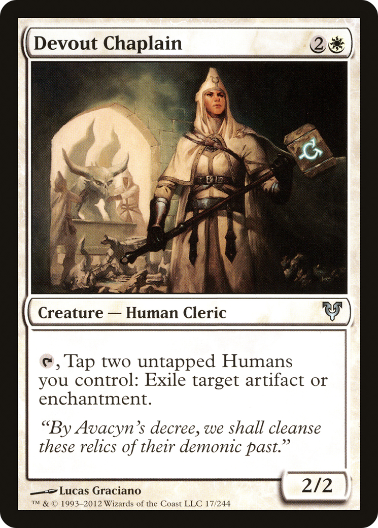 Devout Chaplain [Avacyn Restored]-1