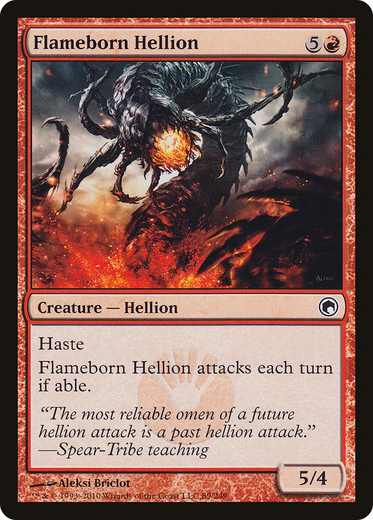 Flameborn Hellion [Scars of Mirrodin]-1