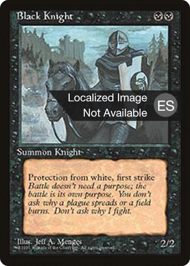 Black Knight [Fourth Edition Foreign Black Border]-1
