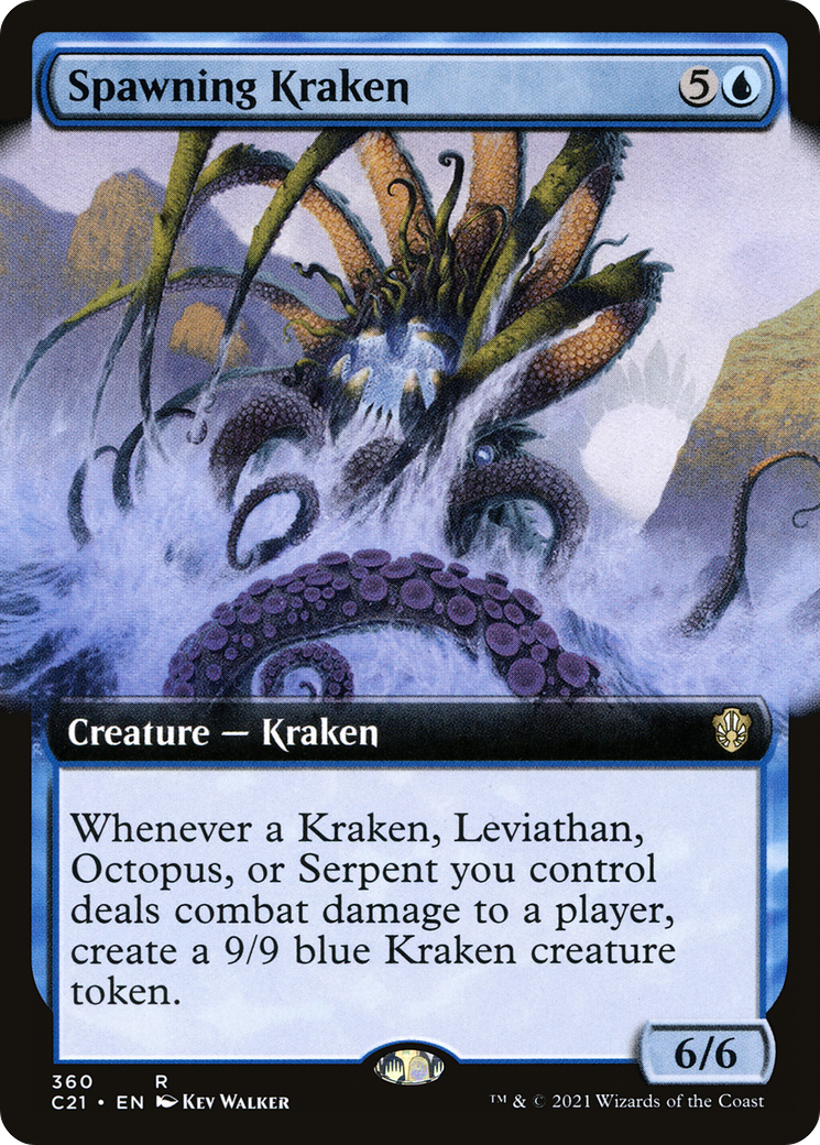 Spawning Kraken (Extended Art) [Commander 2021]-1