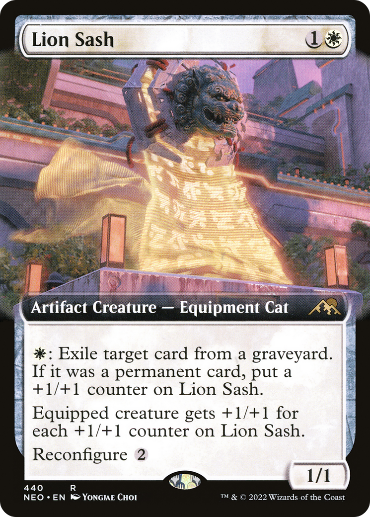 Lion Sash (Extended Art) [Kamigawa: Neon Dynasty]-1