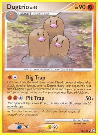 Dugtrio (24/132) [Diamond & Pearl: Secret Wonders]-1