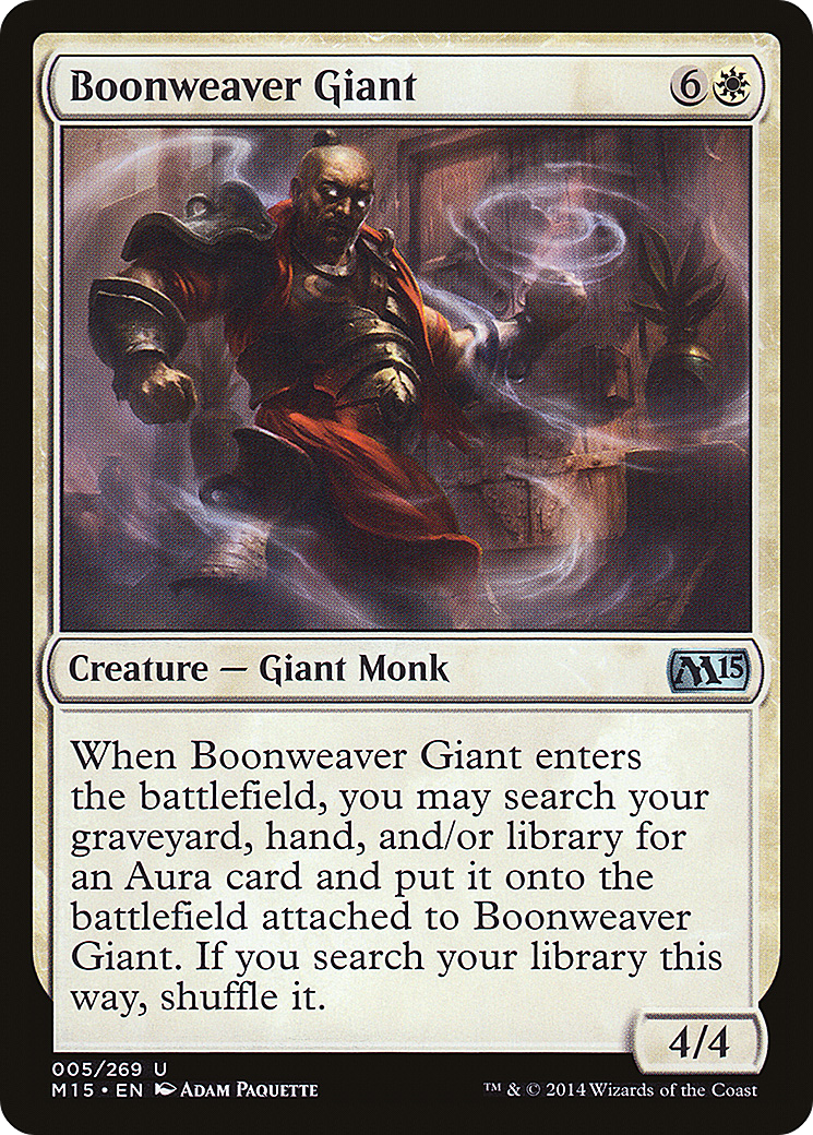 Boonweaver Giant [Magic 2015]-1
