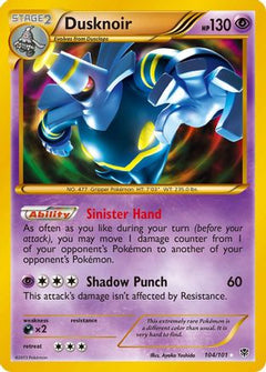 Dusknoir (104/101) [Black & White: Plasma Blast]-1