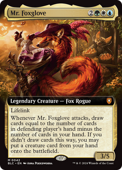 Mr. Foxglove (Extended Art) [Bloomburrow Commander]-1